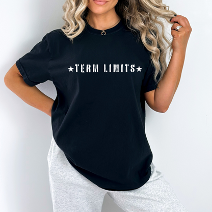Term Limits Stars - Unisex Garment-Dyed Heavyweight Tee