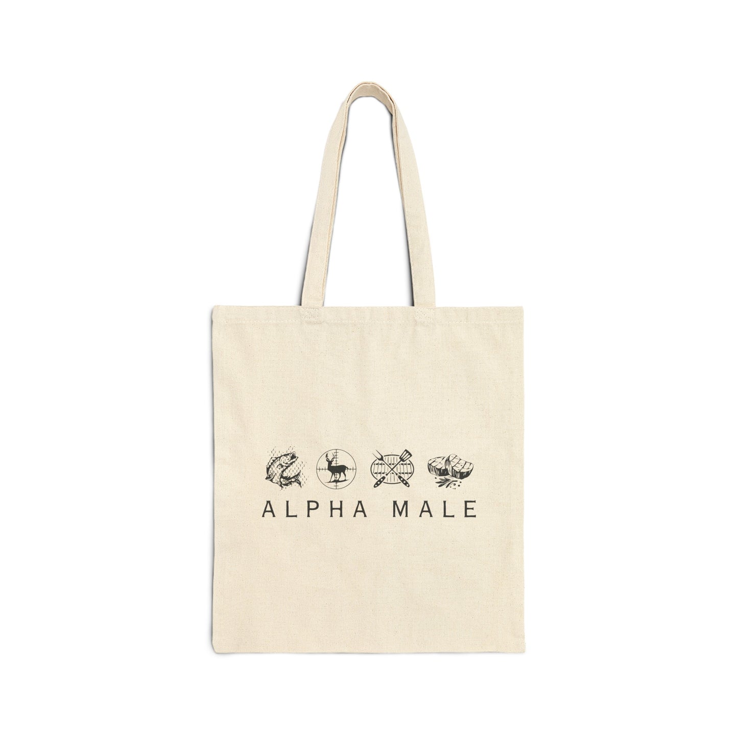 Alpha Male - Cotton Canvas Tote Bag