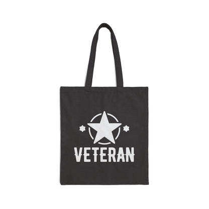 Veteran - Cotton Canvas Tote Bag