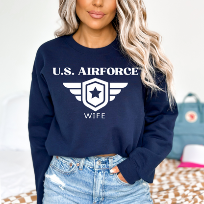 U.S. Airforce Wife - Unisex Crewneck Sweatshirt