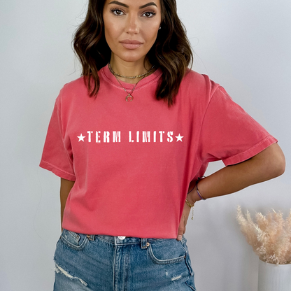 Term Limits Stars - Unisex Garment-Dyed Heavyweight Tee
