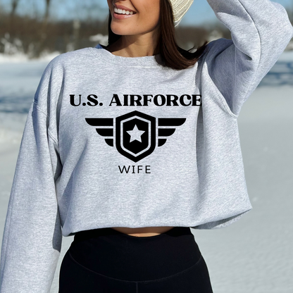 U.S. Airforce Wife - Unisex Crewneck Sweatshirt