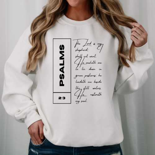 Psalms 23 - Unisex Crewneck Sweatshirt