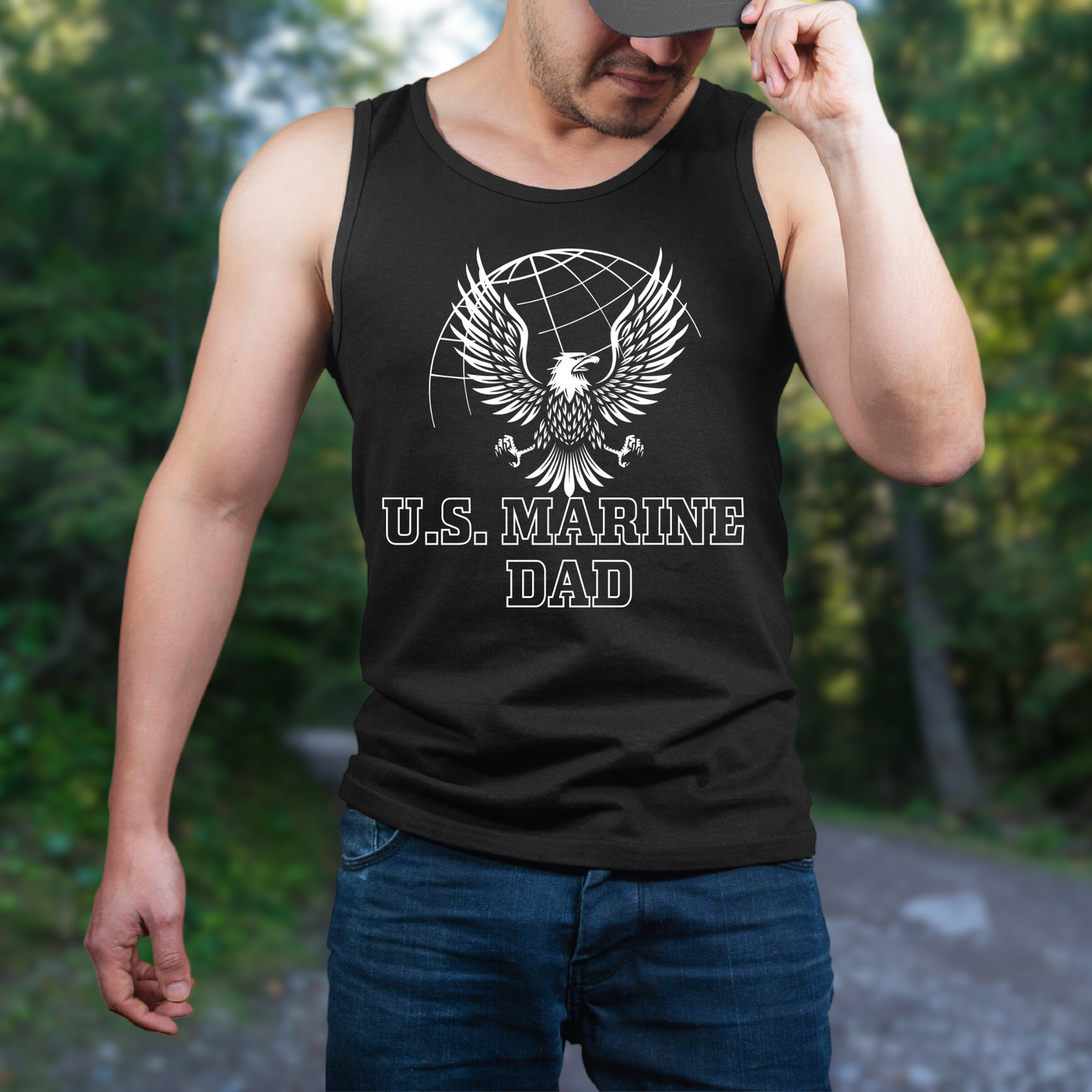 U.S. Marine Dad - Unisex Jersey Tank Top