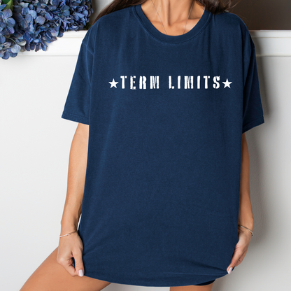 Term Limits Stars - Unisex Garment-Dyed Heavyweight Tee