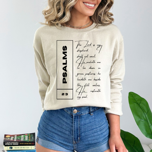 Psalms 23 - Unisex Crewneck Sweatshirt