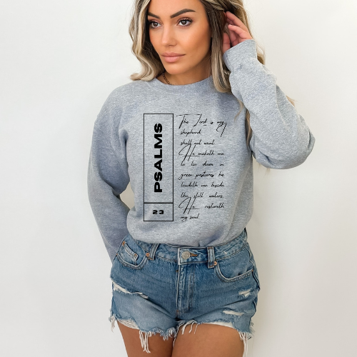 Psalms 23 - Unisex Crewneck Sweatshirt