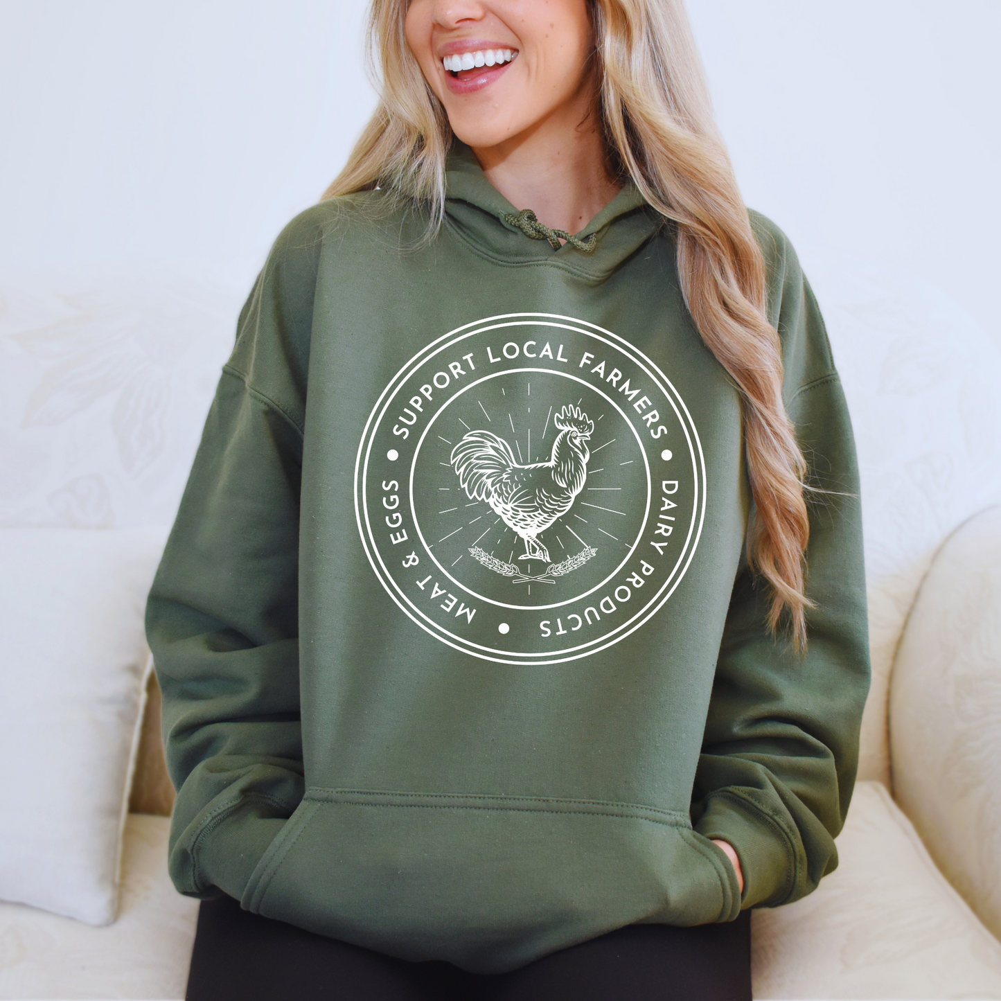 Support Local Farms - Unisex Hoodie