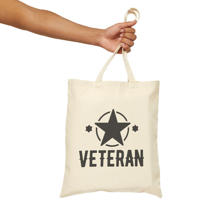 Veteran - Cotton Canvas Tote Bag