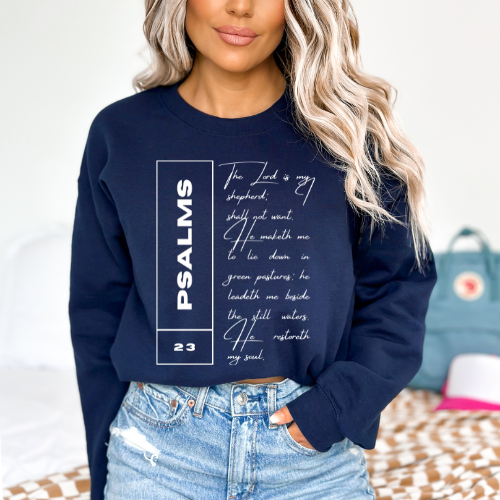 Psalms 23 - Unisex Crewneck Sweatshirt