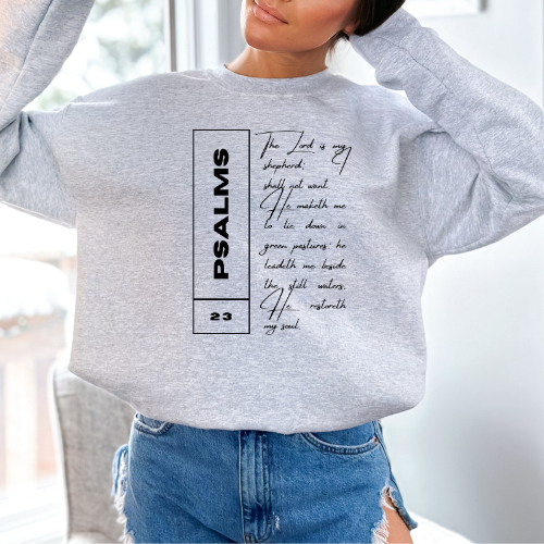 Psalms 23 - Unisex Crewneck Sweatshirt