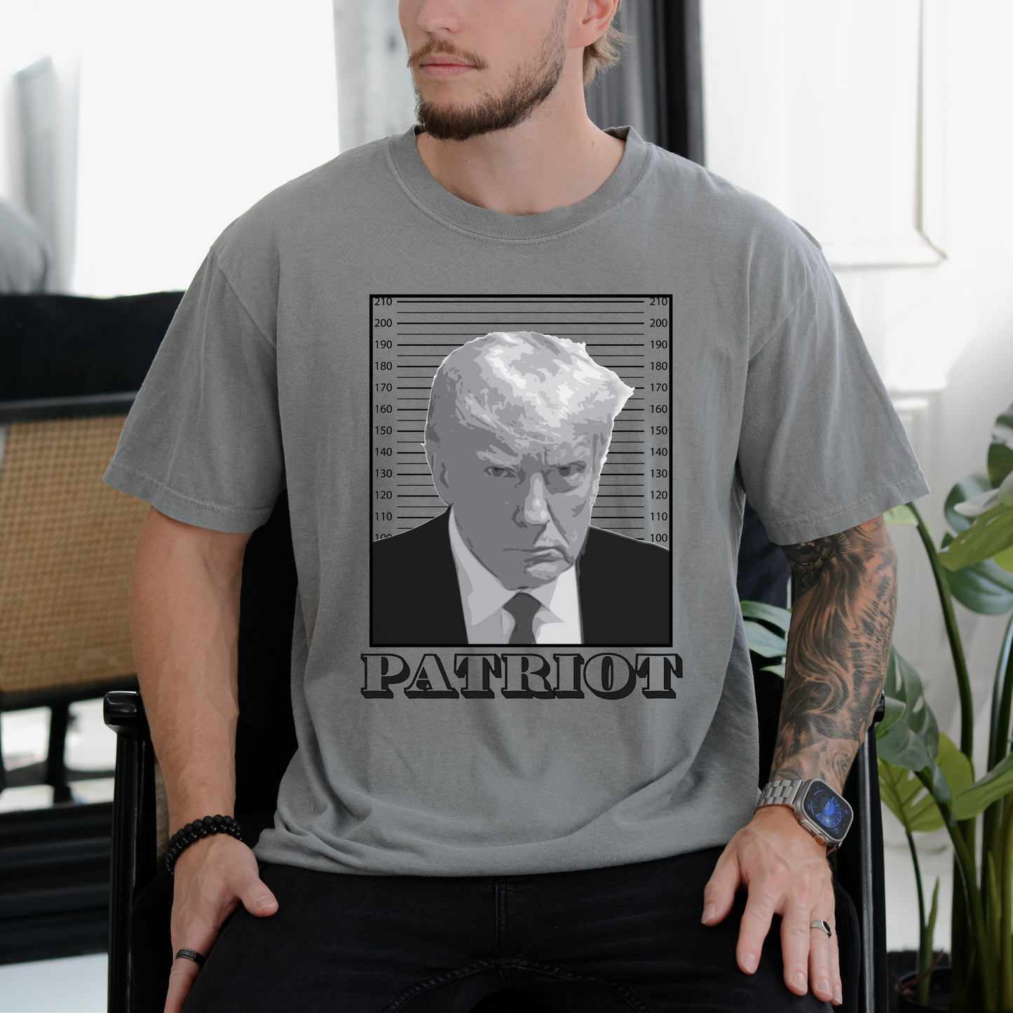 Trump Mugshot - Unisex Garment-Dyed Heavyweight Tee