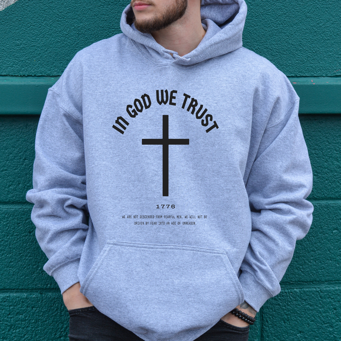 In God We Trust Cross - Unisex Hoodie