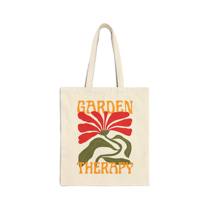 Garden Therapy - Cotton Canvas Tote Bag