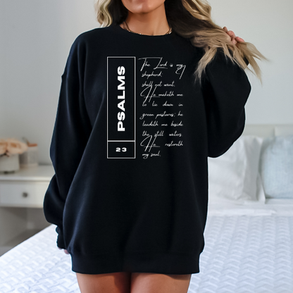 Psalms 23 - Unisex Crewneck Sweatshirt