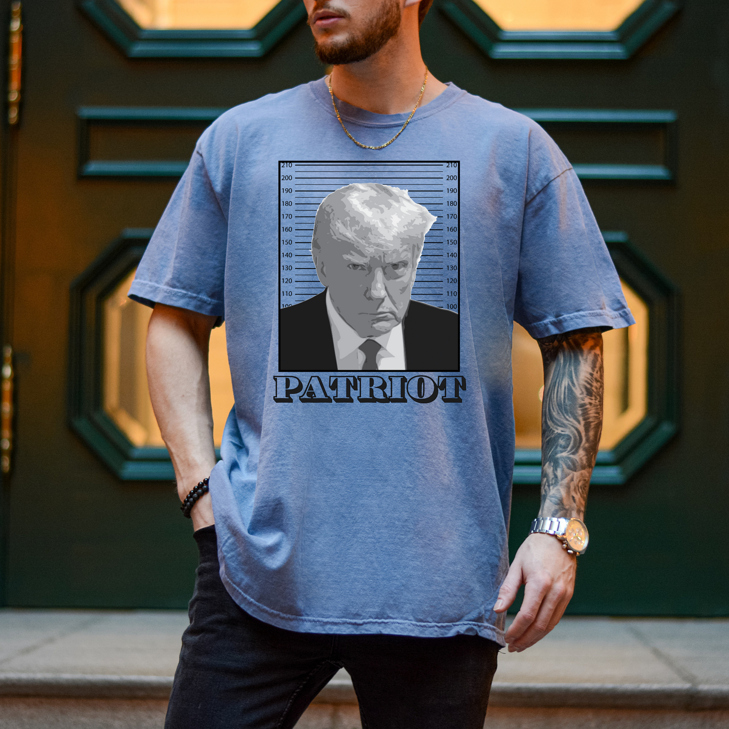 Trump Mugshot - Unisex Garment-Dyed Heavyweight Tee