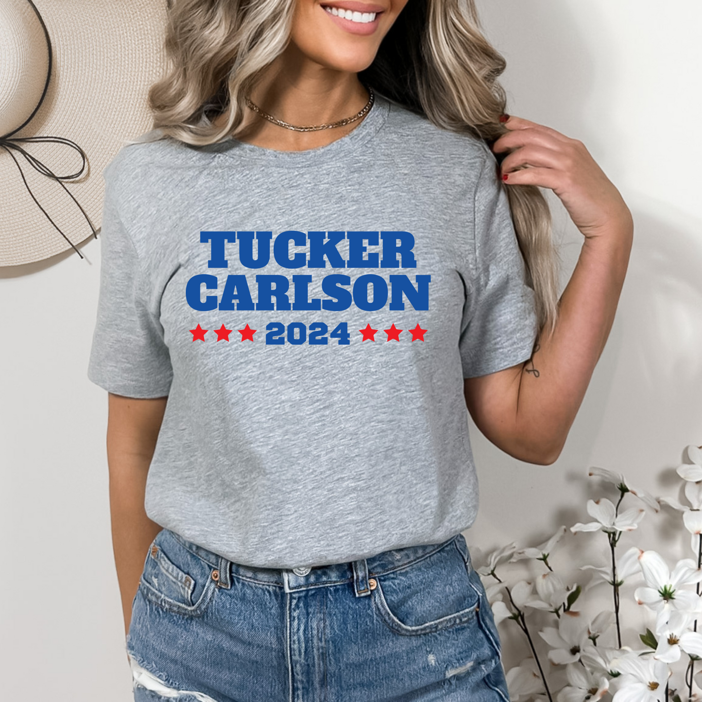 Tucker Carlson 2024 - Unisex Jersey Tee