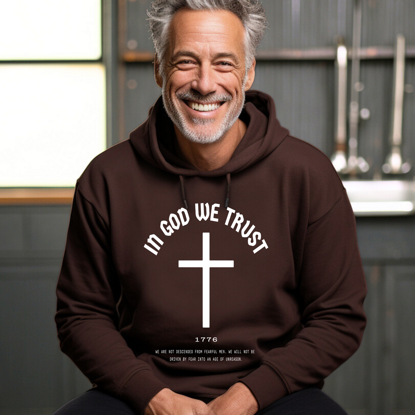 In God We Trust Cross - Unisex Hoodie