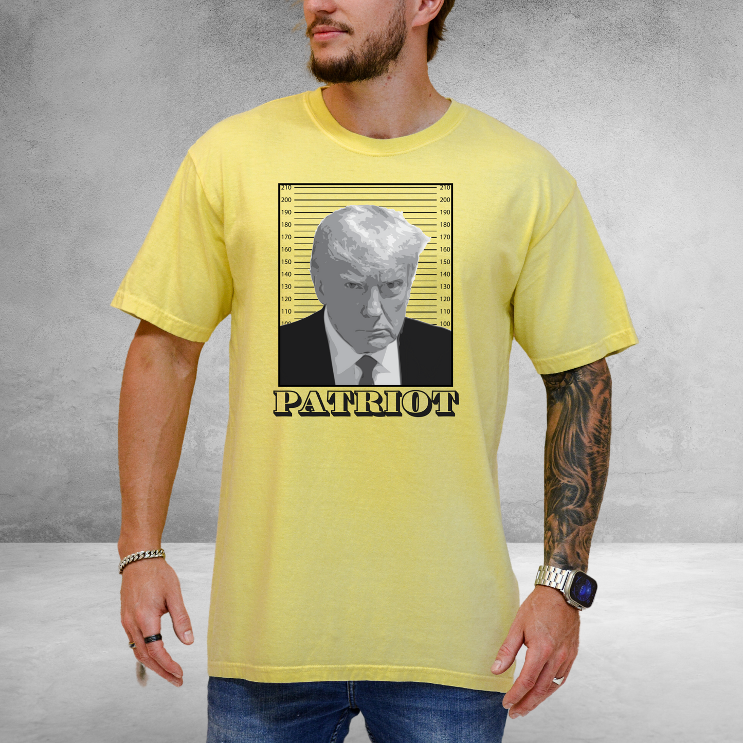 Trump Mugshot - Unisex Garment-Dyed Heavyweight Tee