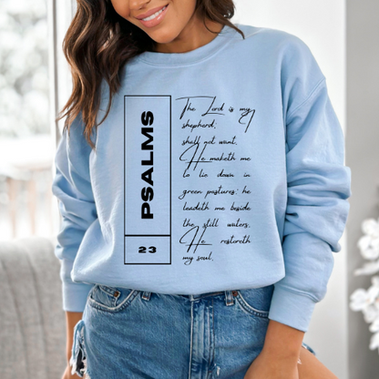 Psalms 23 - Unisex Crewneck Sweatshirt