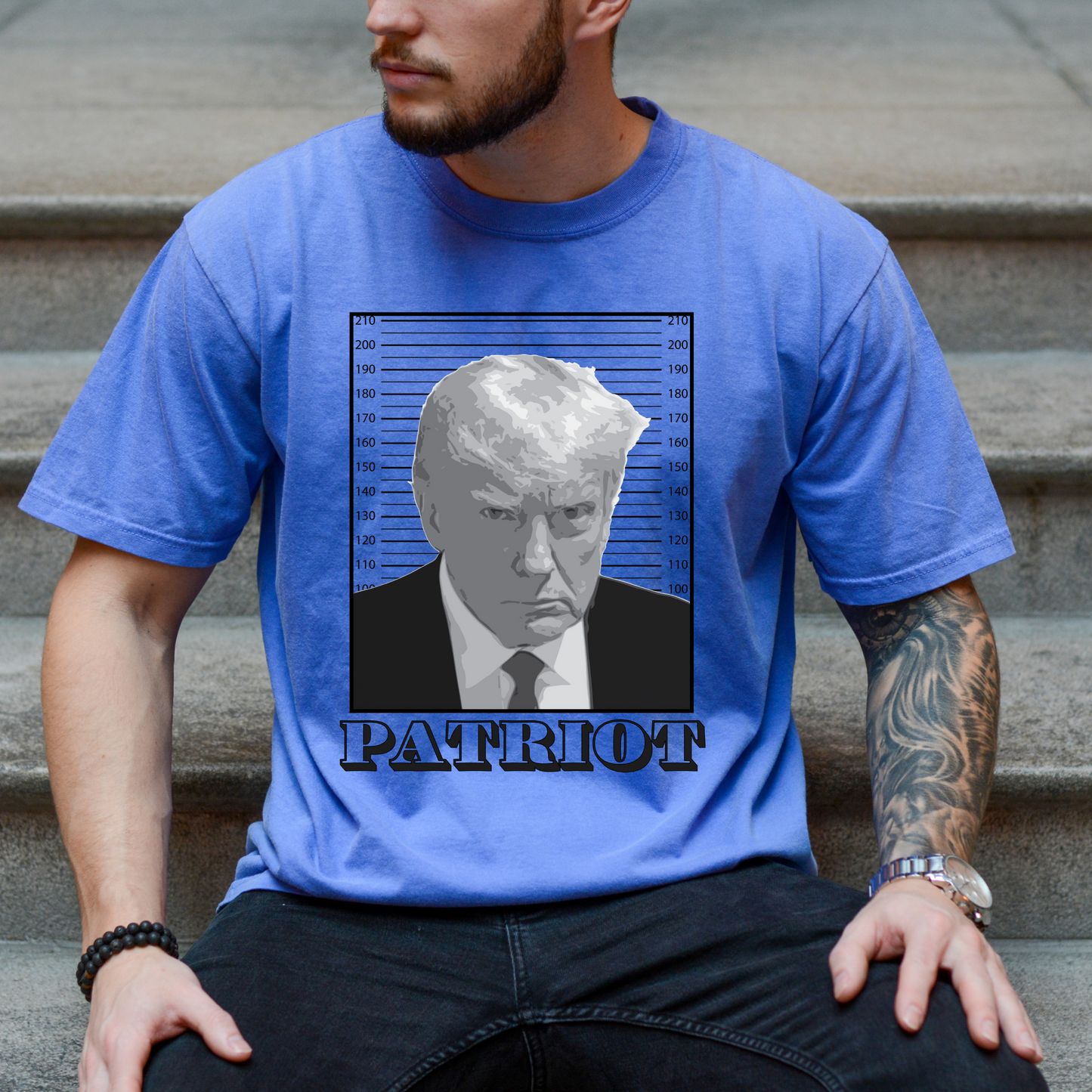 Trump Mugshot - Unisex Garment-Dyed Heavyweight Tee