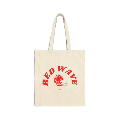 Red Wave 2024 - Cotton Canvas Tote Bag