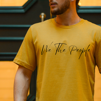 We The People Script - Unisex Jersey Tee