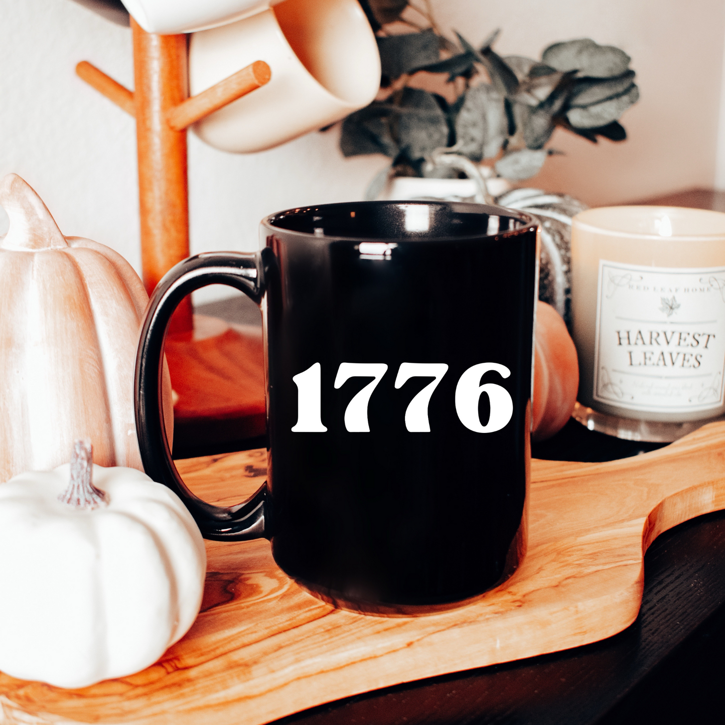 1776 - Black Glossy Mug