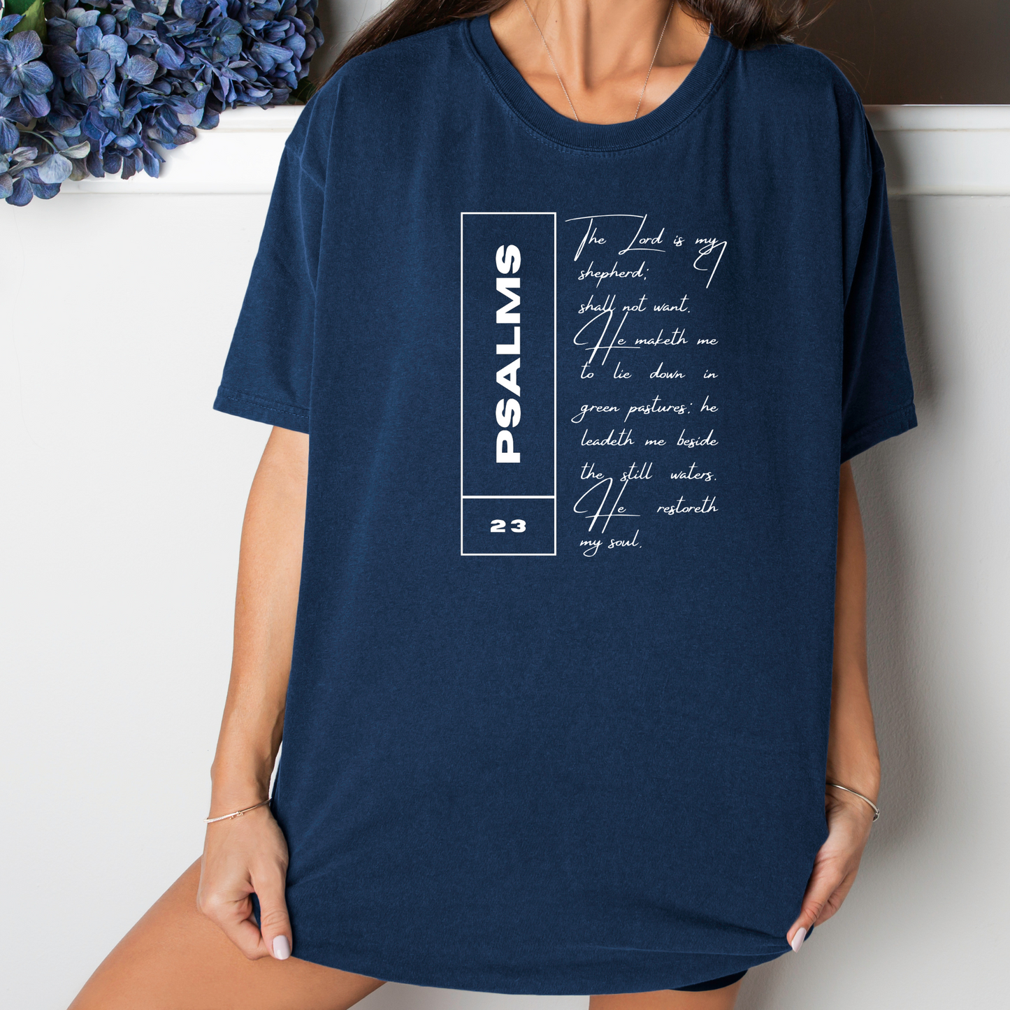 Psalms 23 - Unisex Garment-Dyed Heavyweight Tee