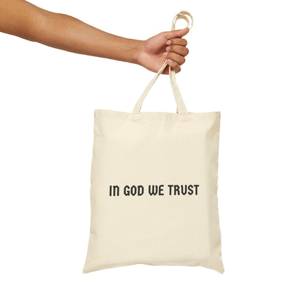 In God We Trust - Cotton Canvas Tote Bag