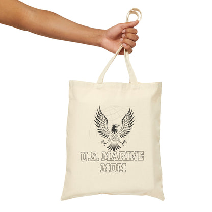 U.S. Marine Mom - Cotton Canvas Tote Bag
