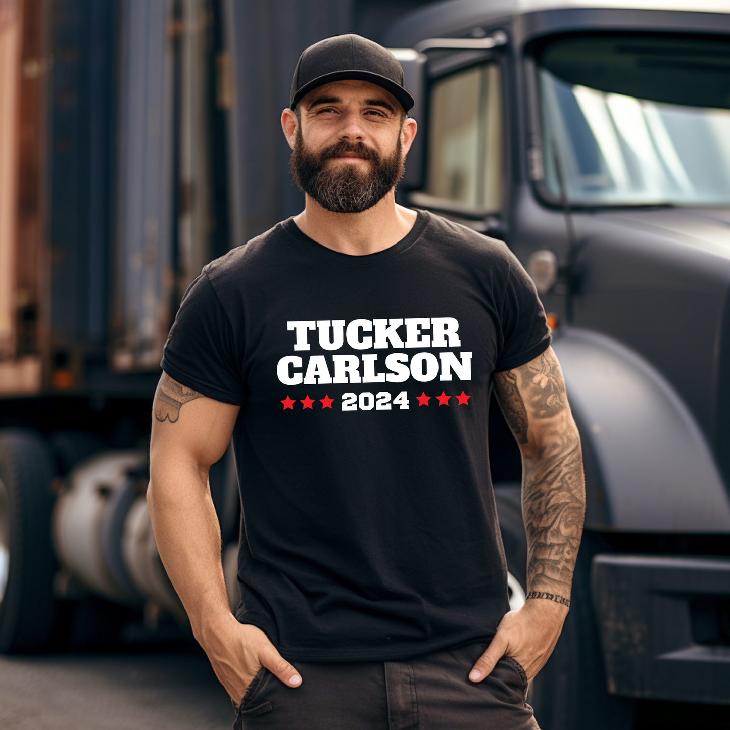 Tucker Carlson 2024 - Classic Heavyweight T-Shirt