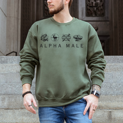 Alpha Male - Unisex Crewneck Sweatshirt
