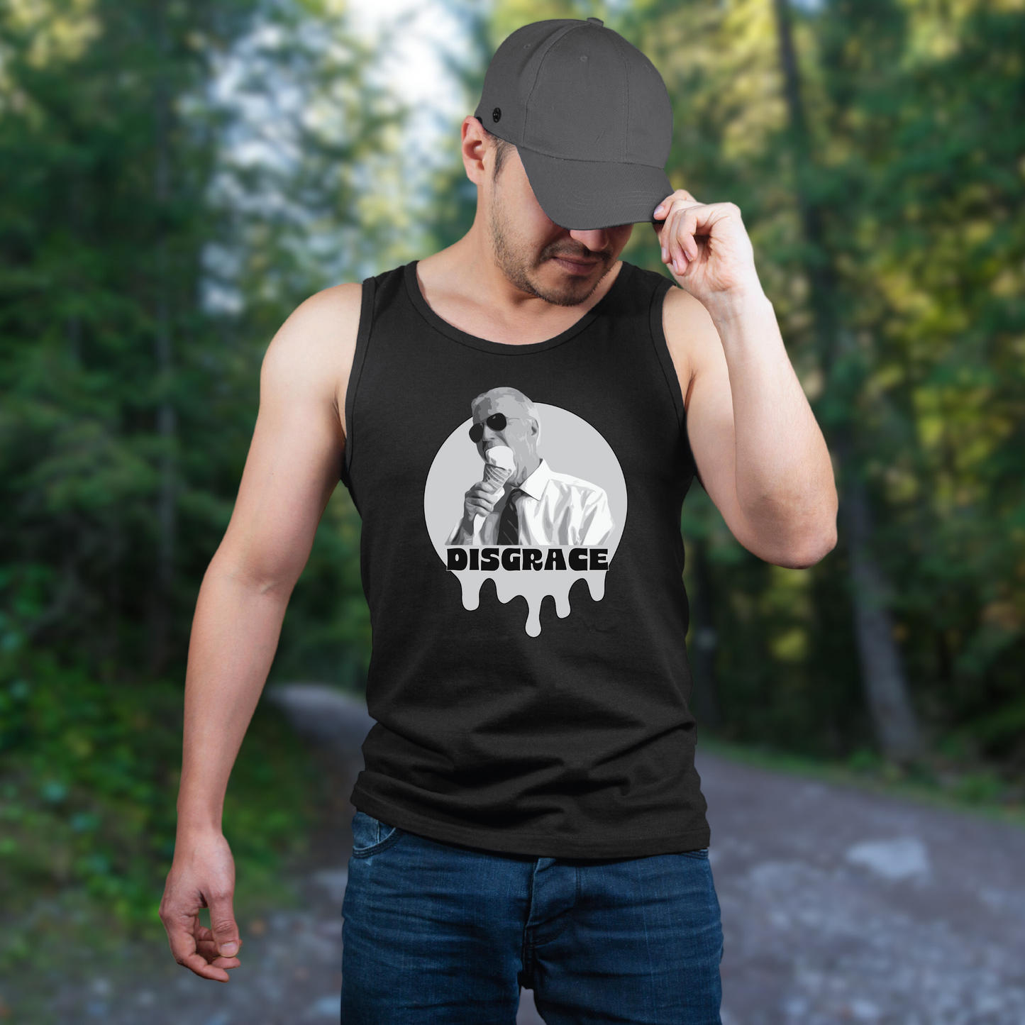 Biden Disgrace Ice Cream - Unisex Jersey Tank Top