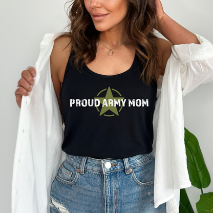 Proud Army Mom - Women's Racerback Tank