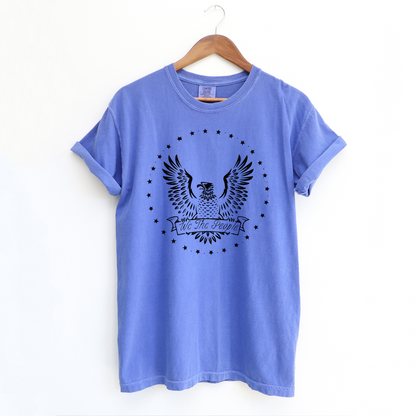 We The People Eagle & Stars - Unisex Garment-Dyed Heavyweight Tee