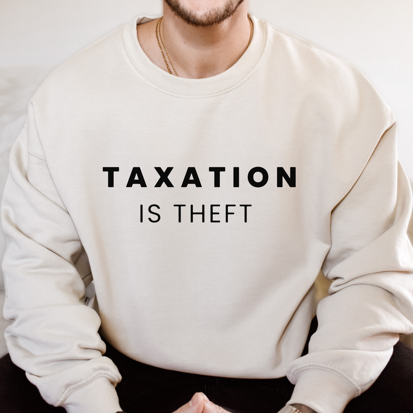 Taxation is Theft - Unisex Crewneck Sweatshirt