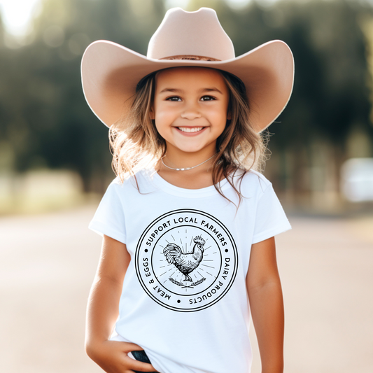 Support Local Farms - Youth Short Sleeve T-Shirt