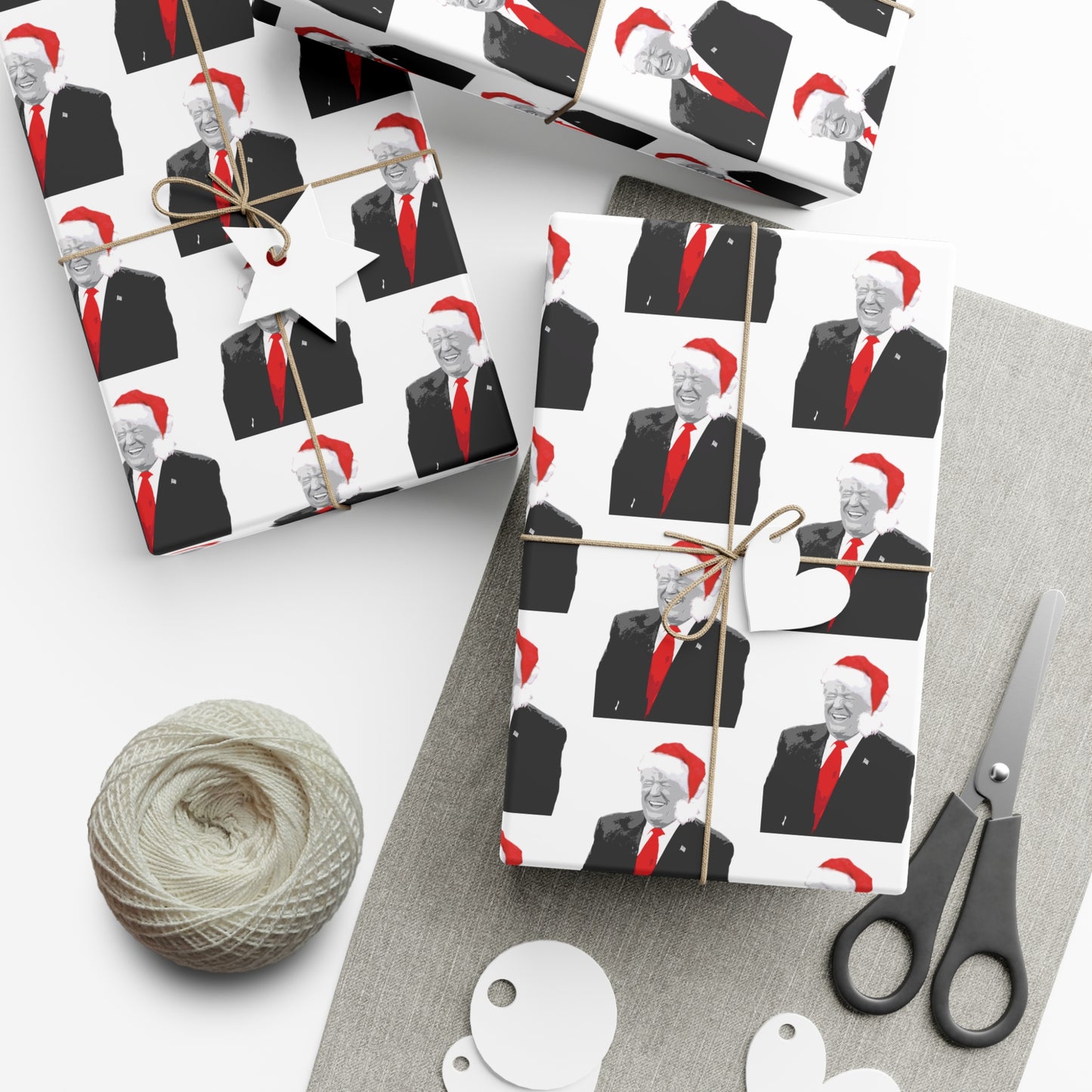 Christmas Santa Trump - Gift Wrapping Paper