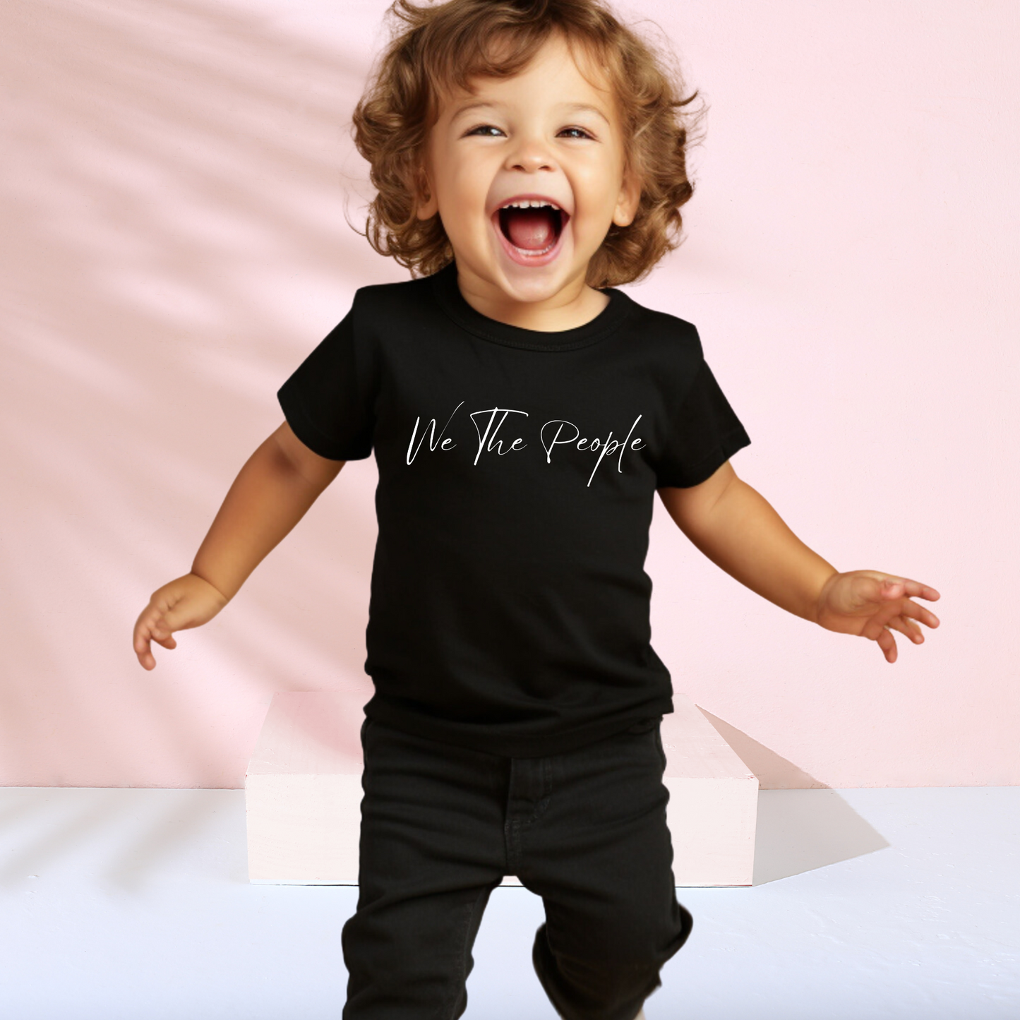 We The People Script -Toddler Jersey Tee