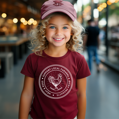Support Local Farms - Youth Short Sleeve T-Shirt