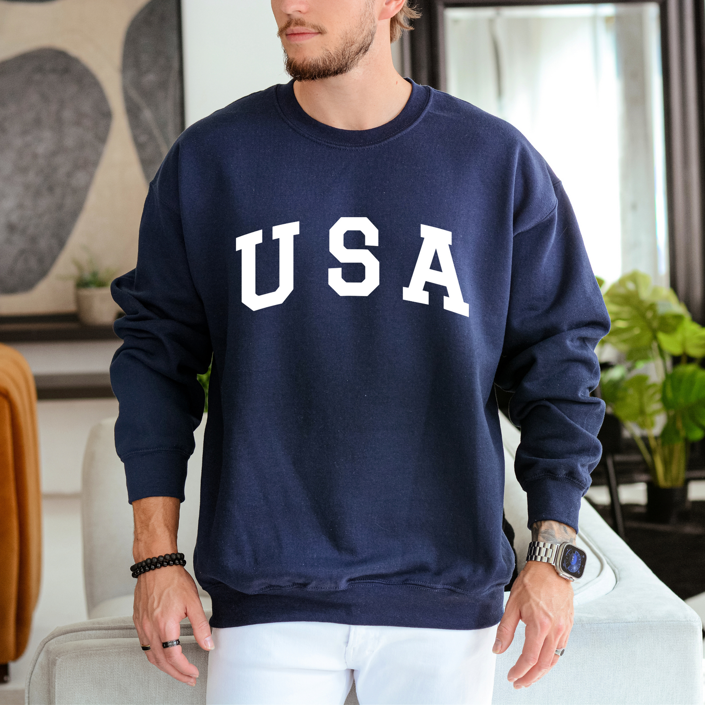 USA - Unisex Crewneck Sweatshirt