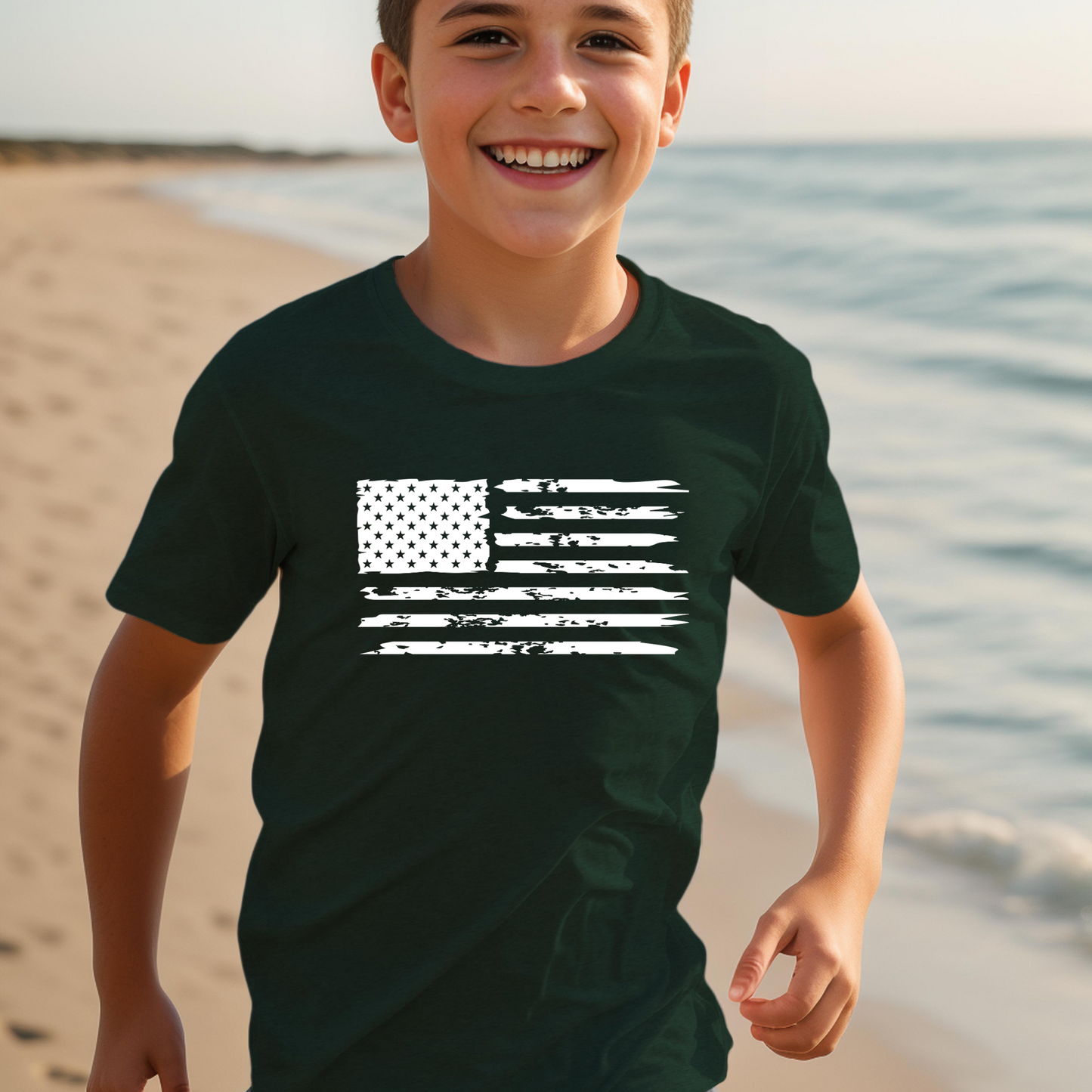 American Flag - Youth Jersey T-Shirt