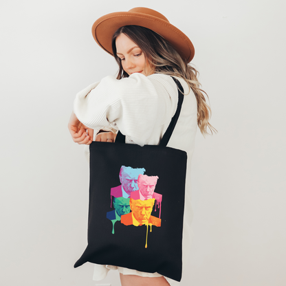 Trump Mugshot Drip - Cotton Canvas Tote Bag
