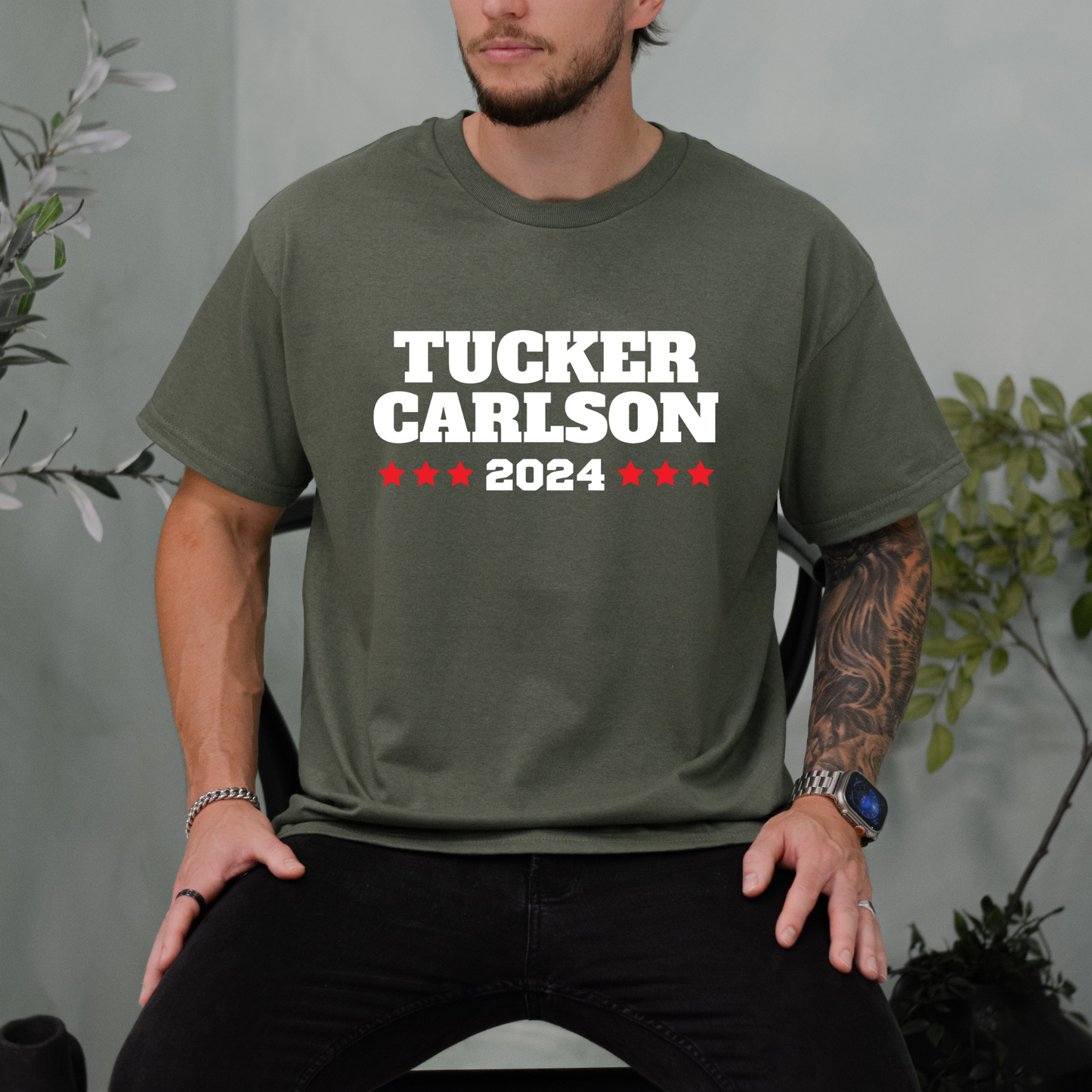 Tucker Carlson 2024 - Classic Heavyweight T-Shirt