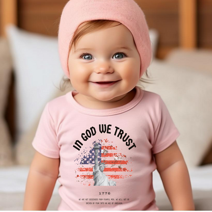 In God We Trust Red White & Blue - Baby Jersey Tee