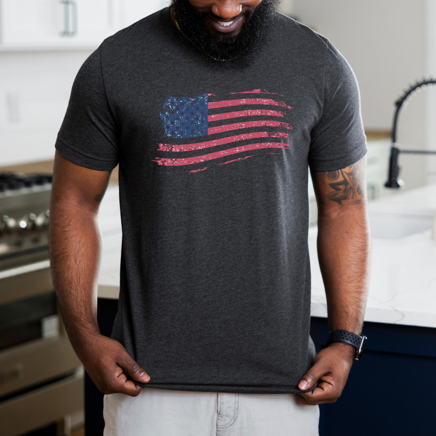 American Flag - Unisex Jersey T-Shirt