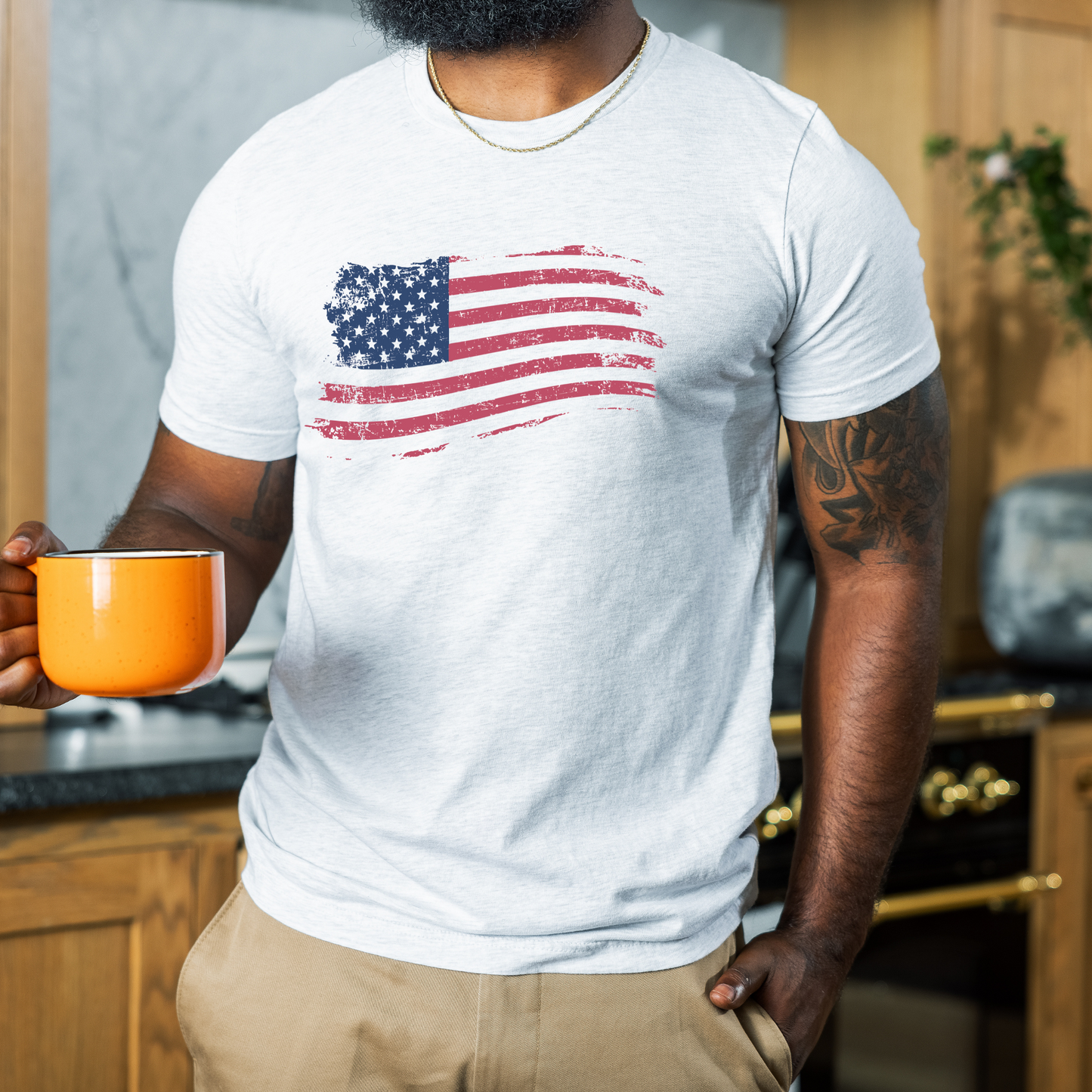 American Flag - Unisex Jersey T-Shirt