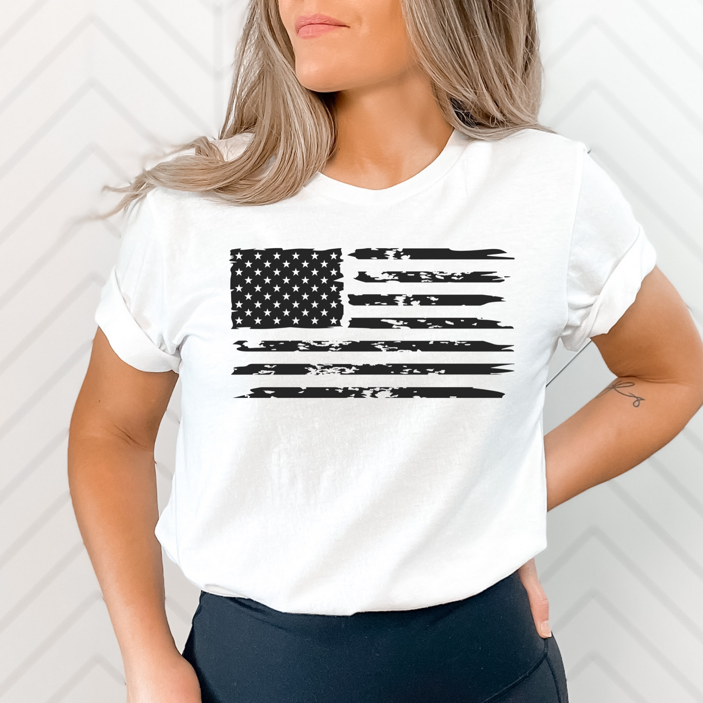 American Flag - Unisex Jersey T-Shirt