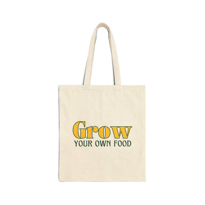 Grow Your Own Food - Cotton Canvas Tote Bag